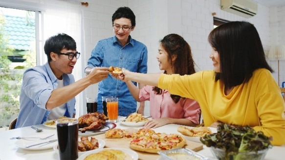 family eating