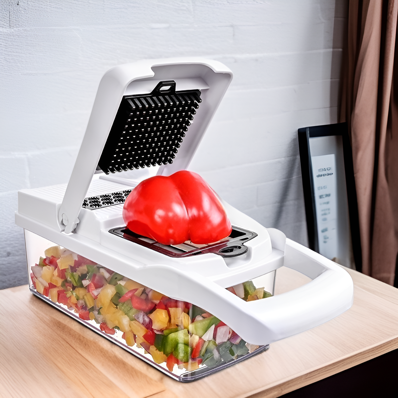 刨絲器刨絲馬鈴薯特寫