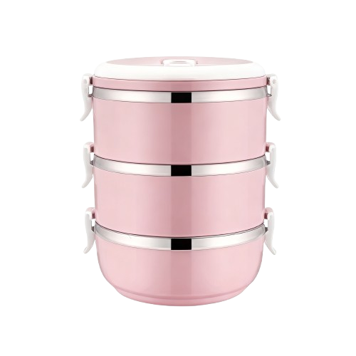 กล่องข้าวหลายชั้นเก็บอุณหภูมิสำหรับนักเรียน