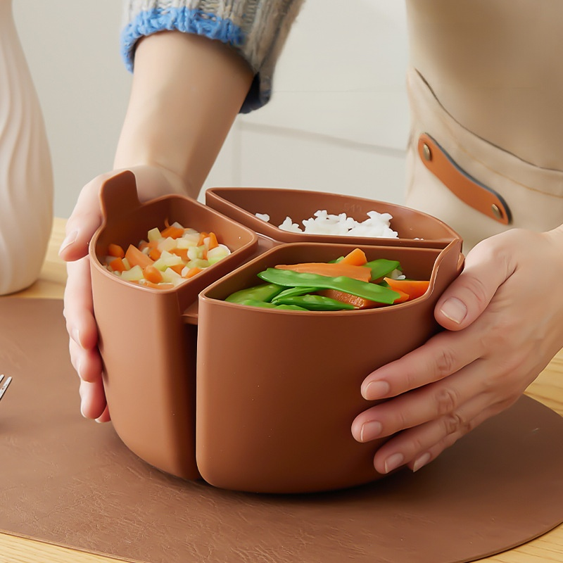 แผ่นกั้นซิลิโคนหม้อหุงช้าอเนกประสงค์แบบมันวาว