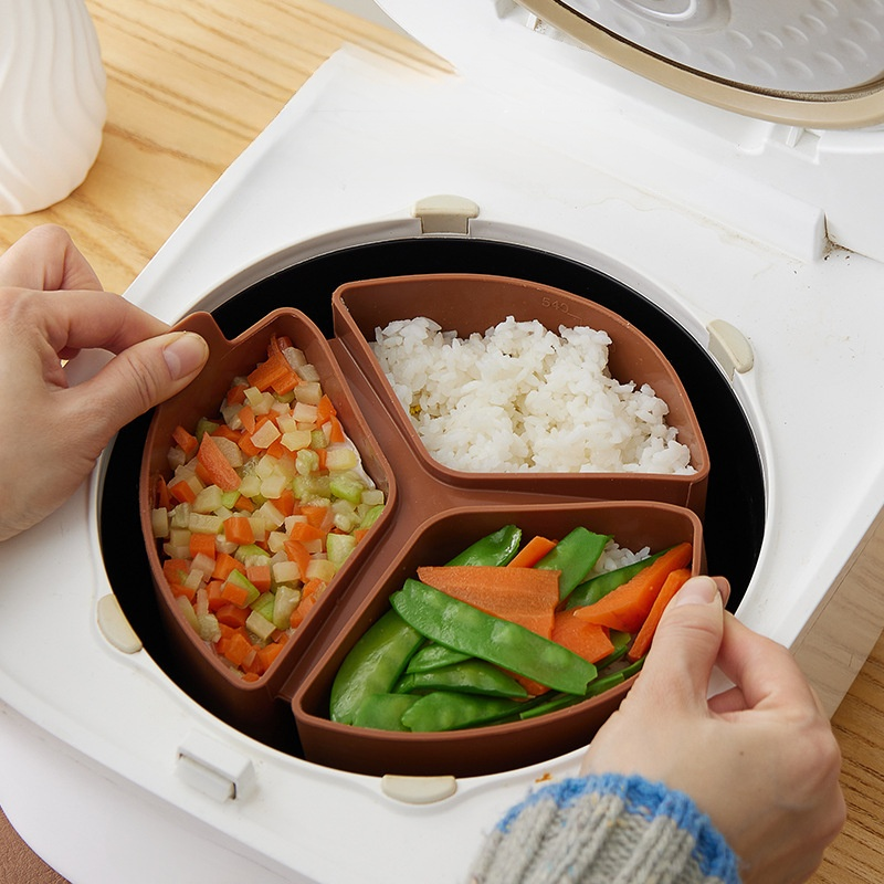 แผ่นกั้นซิลิโคนหม้อหุงช้าอเนกประสงค์แบบมันวาว