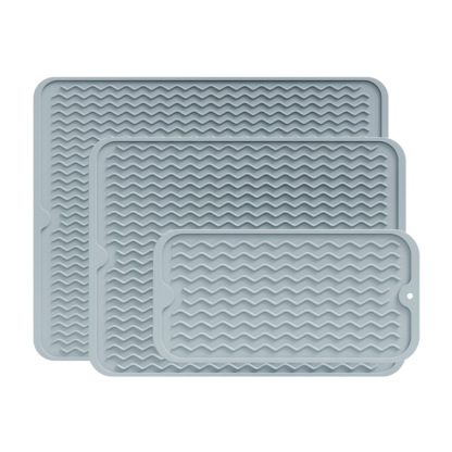 แผ่นรองจานซักล้างกันลื่นและระบายน้ำ