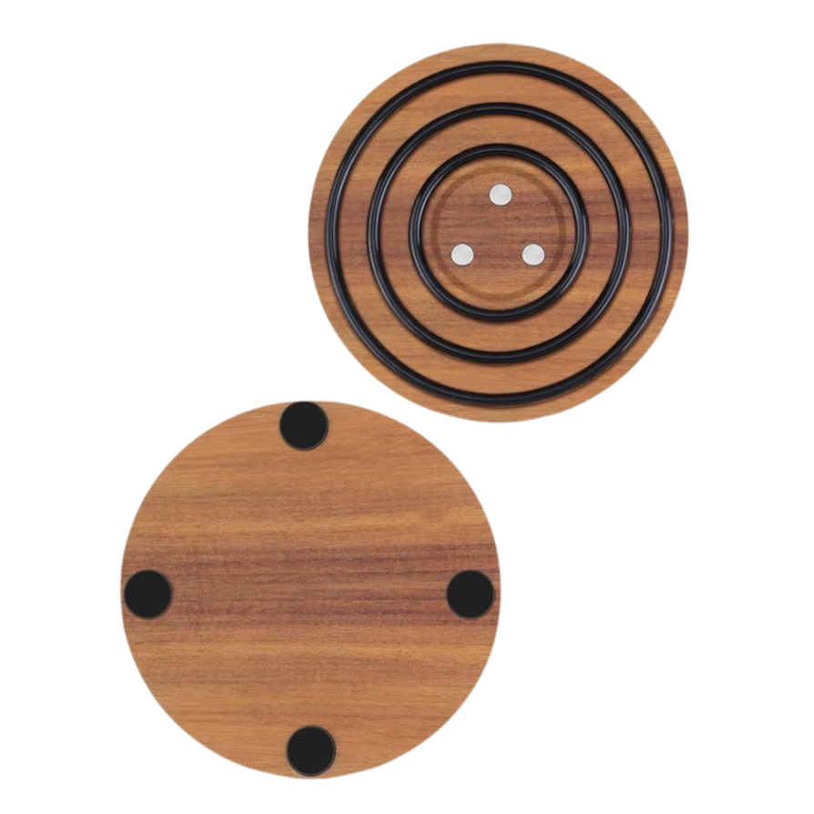 แผ่นรองแก้วกันความร้อนทรงกลมแบบแม่เหล็ก