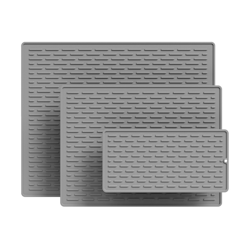 แผ่นรองจานซักล้างกันลื่นและระบายน้ำ