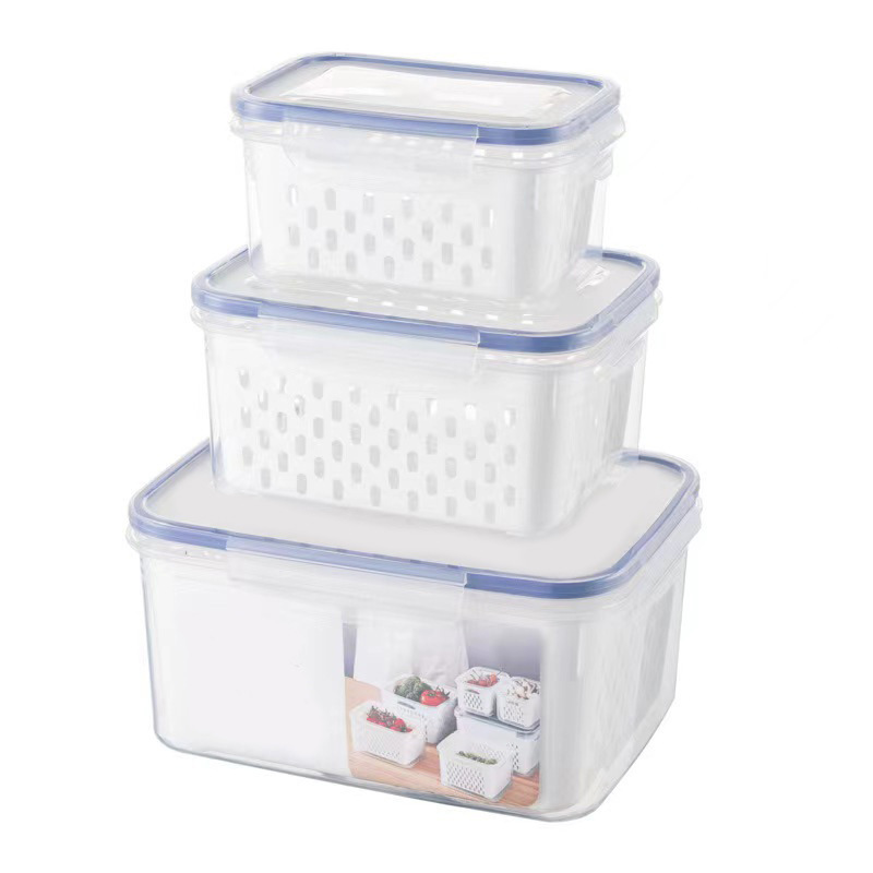 กล่องเก็บอาหาร 3 ชิ้น ชนิดปลอดสารพิษ