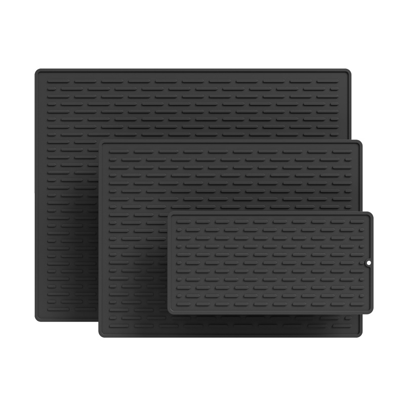 แผ่นรองจานซักล้างกันลื่นและระบายน้ำ