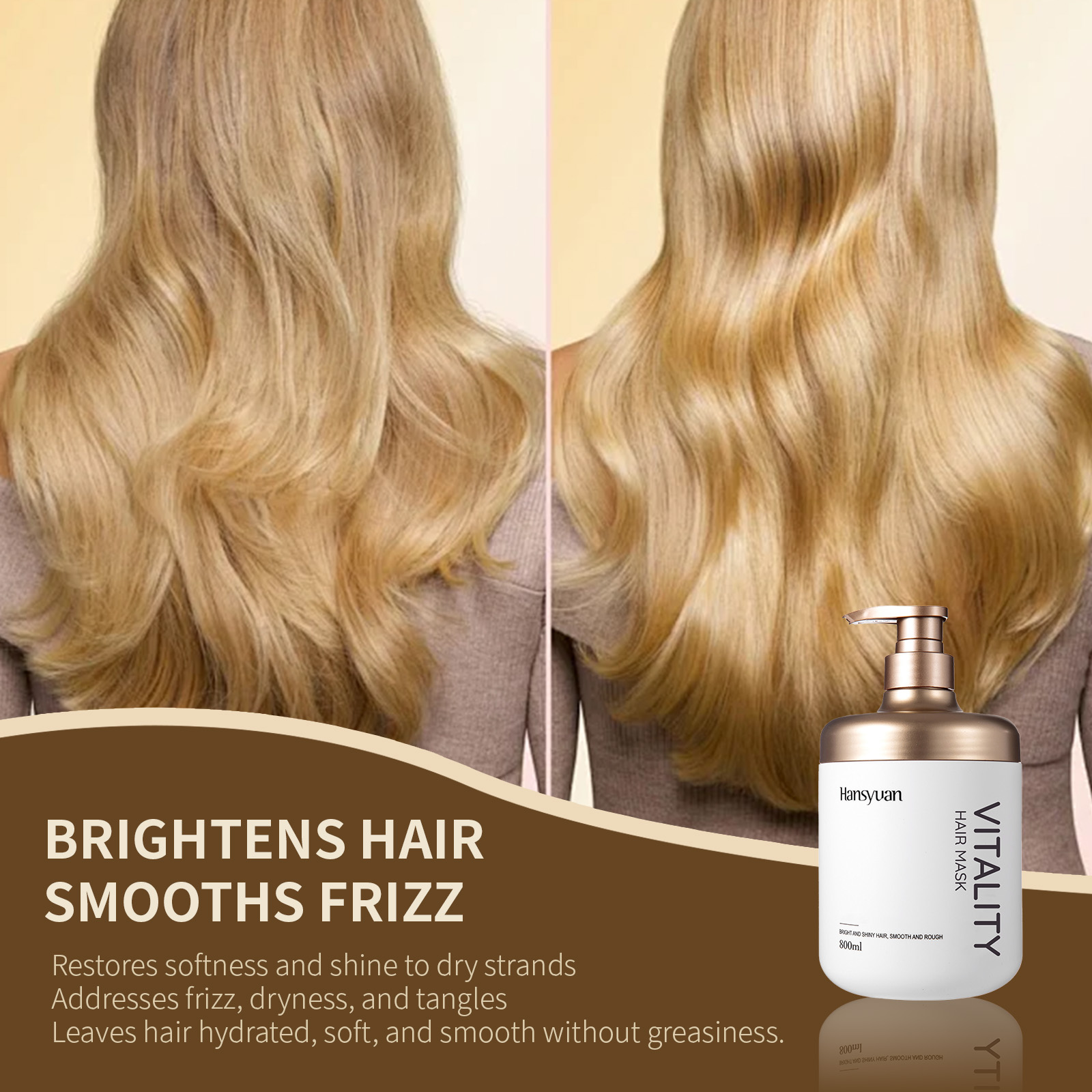 Protein powered hair mask