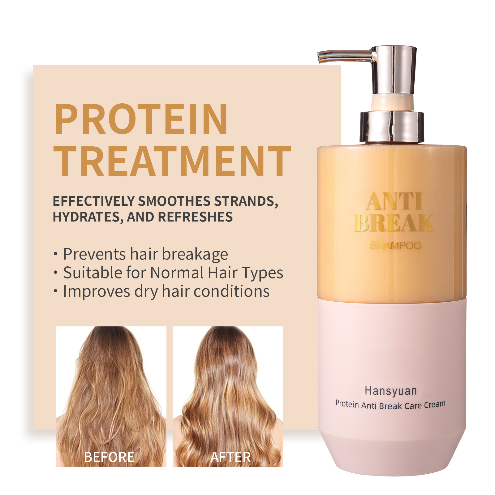 Protein anti breakage silky hair conditioner
