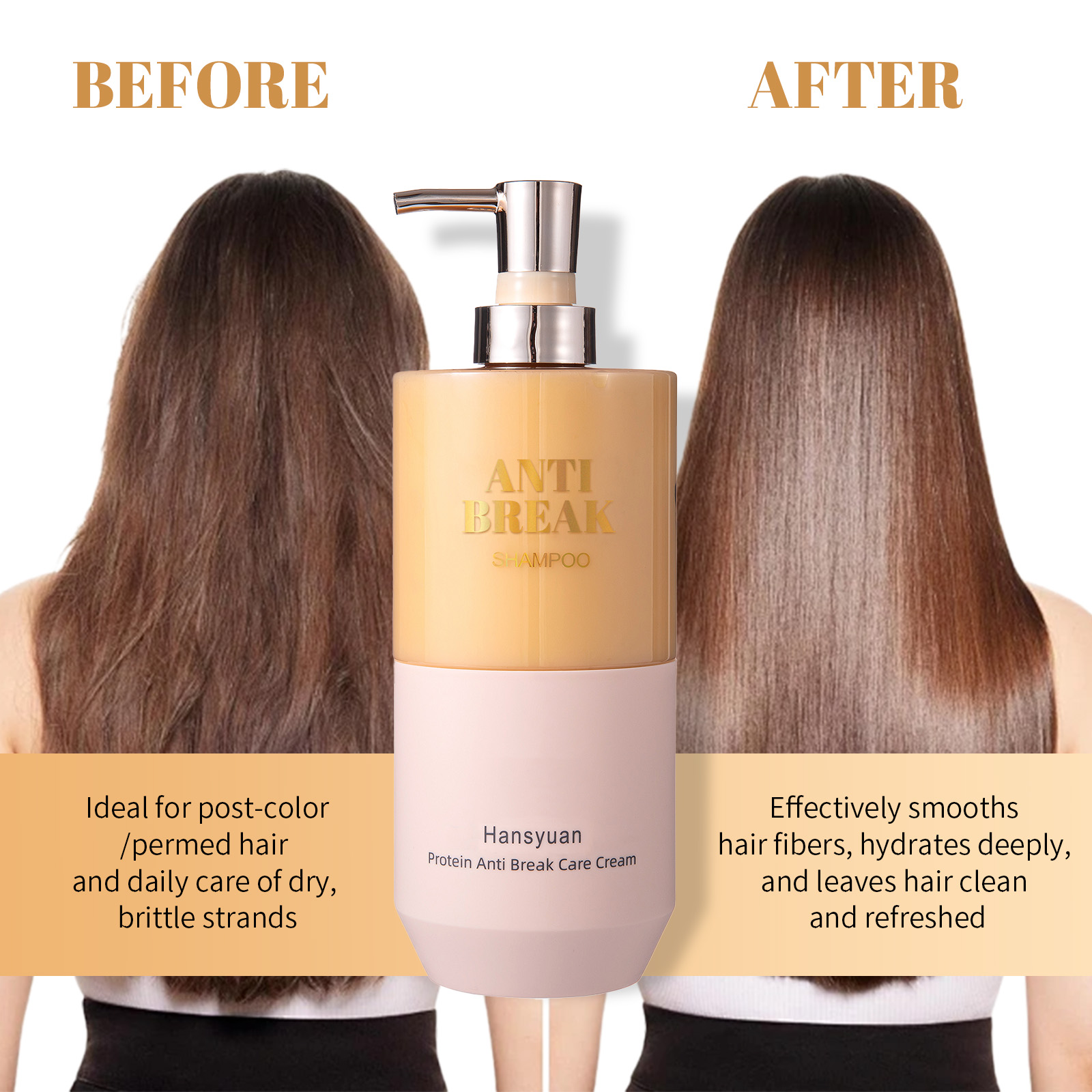 Protein anti breakage silky hair conditioner