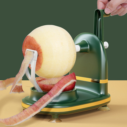 Hand Crank Apple Peeler Corer Slicer with Suction Base- Multi-Functional Manual Fruit Vegetable Peeler