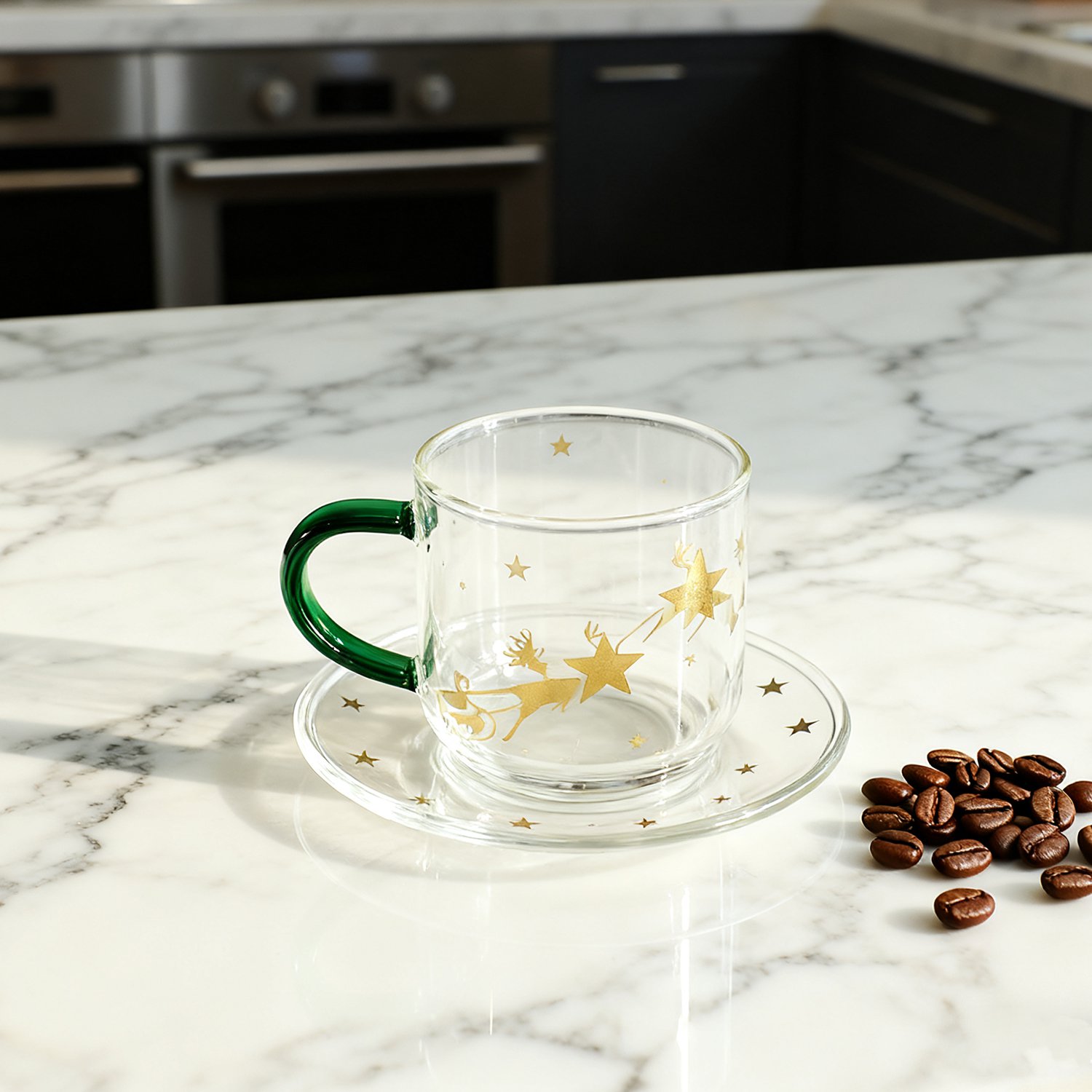 おしゃれなカフェ風コーヒーカップ皿セット