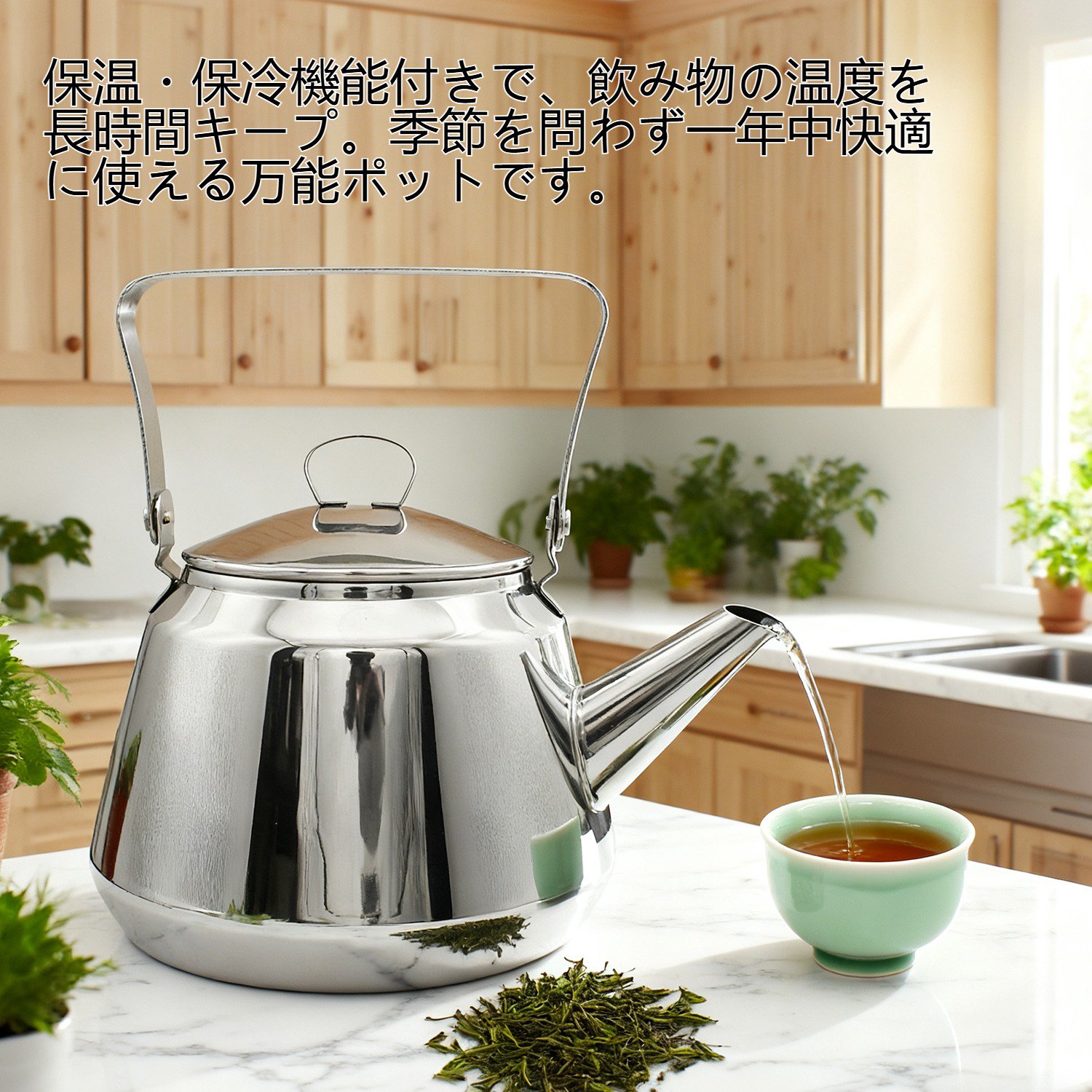 ステンレスポットの耐久性と高品質素材