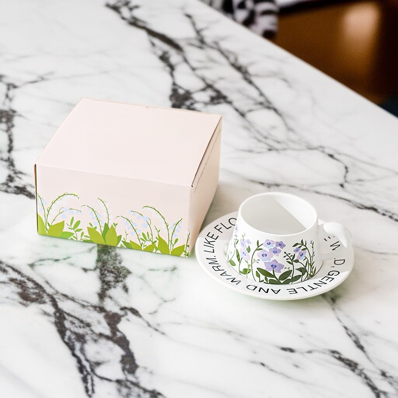 高級感陶磁器コーヒーカップ茶皿セット