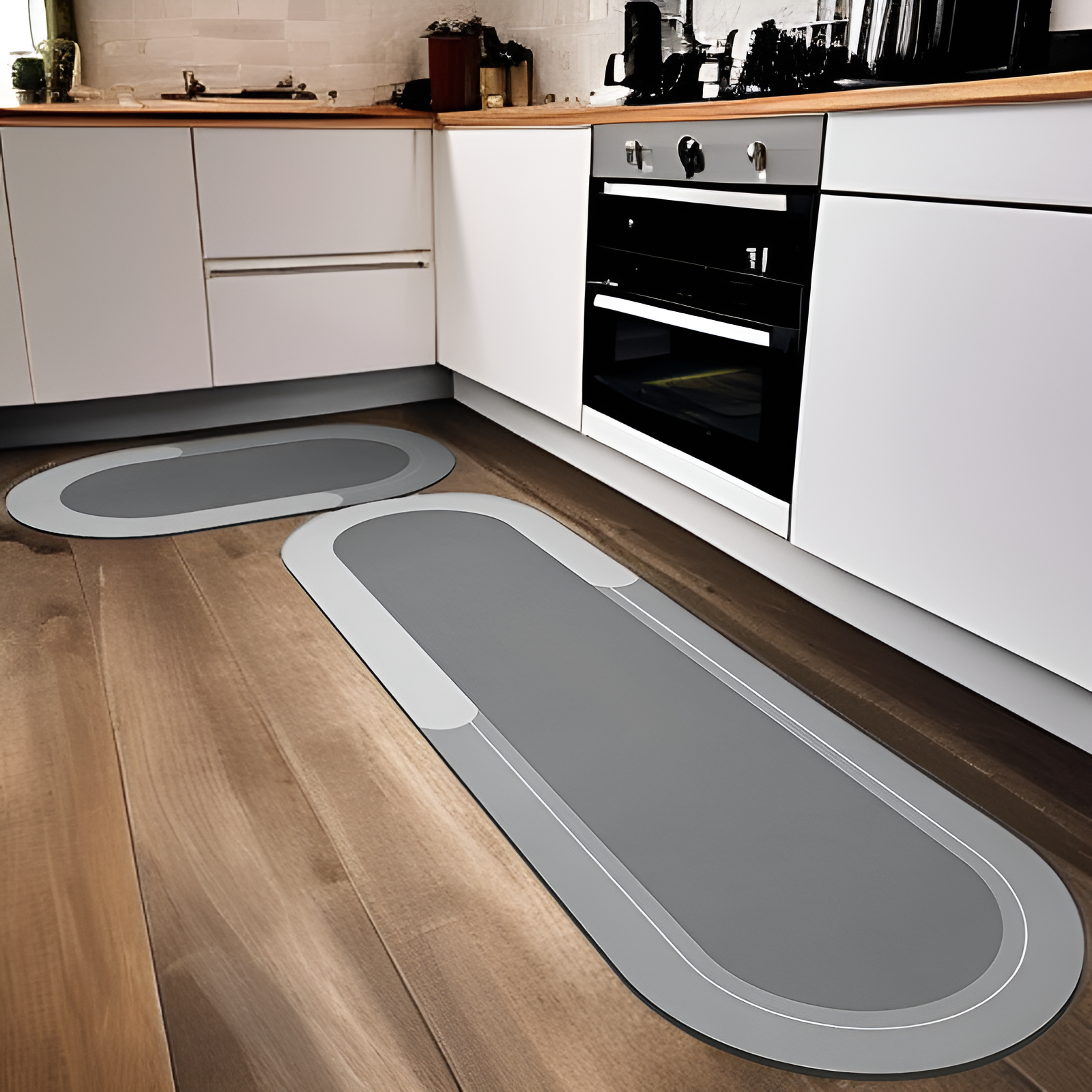 抗菌加工されたキッチン滑り止めマット