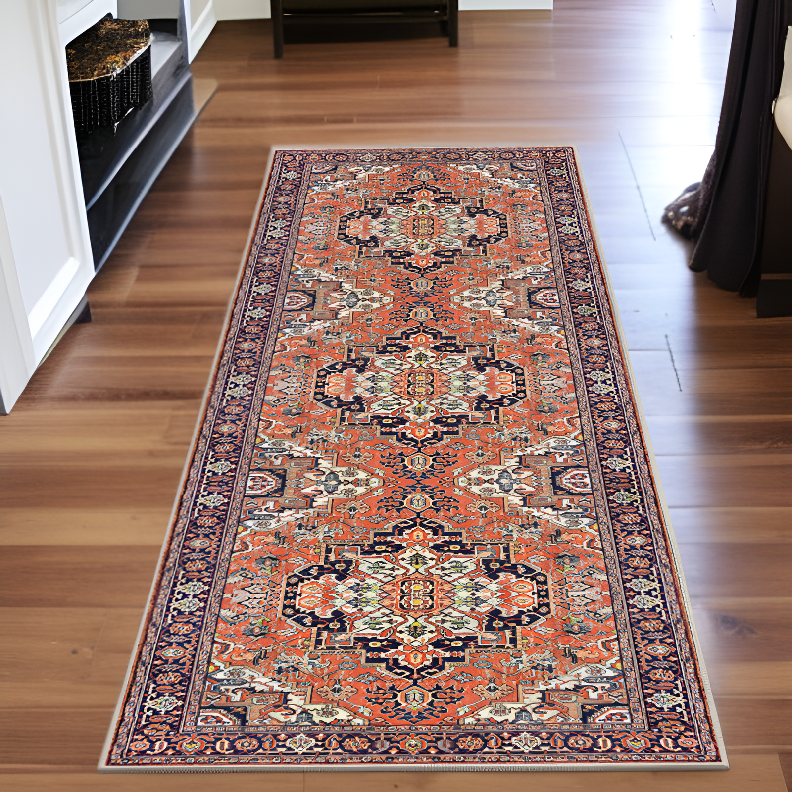 レトロクリスタルベルベット長方形カーペット