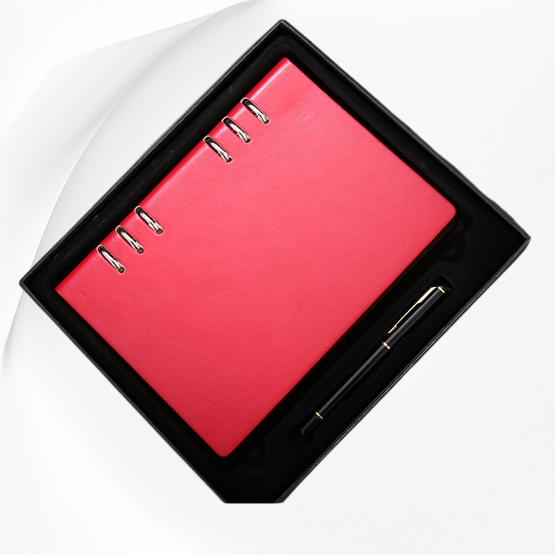 学生向け A4 4穴ルーズリーフノート 分離式ダイアリー メモ帳 リフィル付き