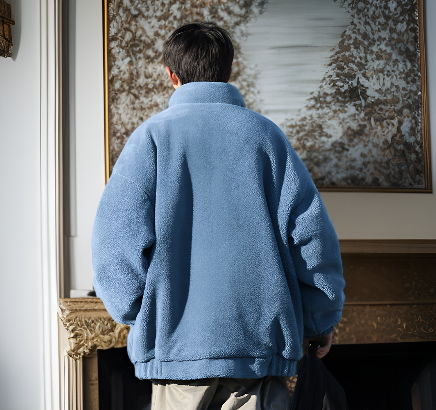 保温性抜群のメンズラムダウンコート