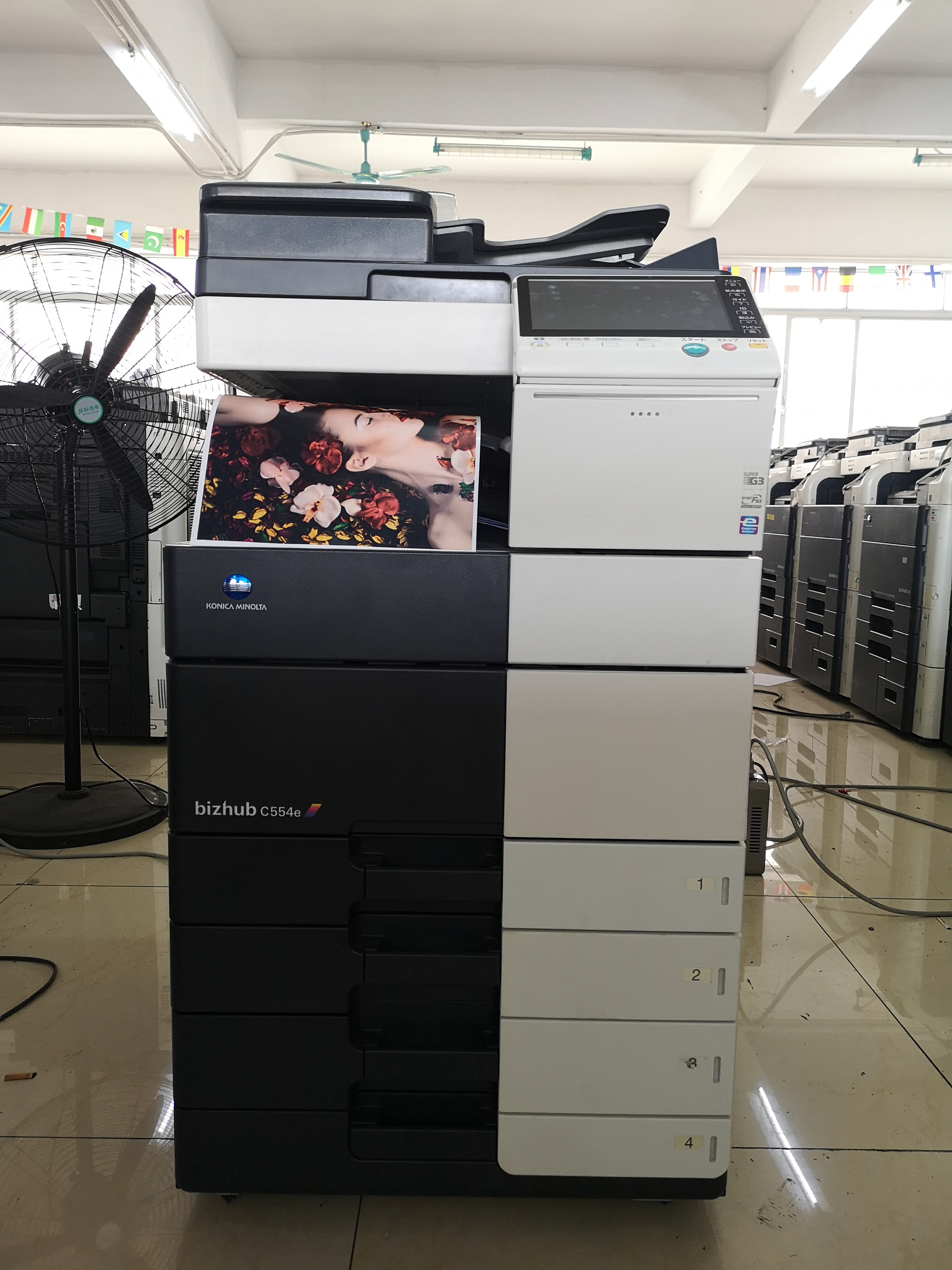refurbished Konica Minolta Bizhub C554/C554e photocopay machine
