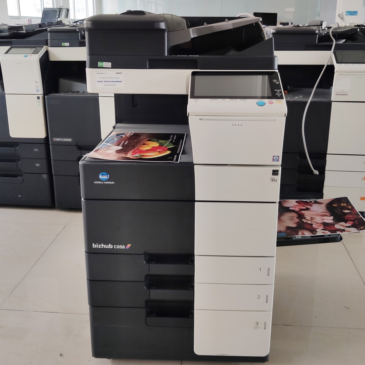 refurbished Konica Minolta Bizhub C658 photocopay machine