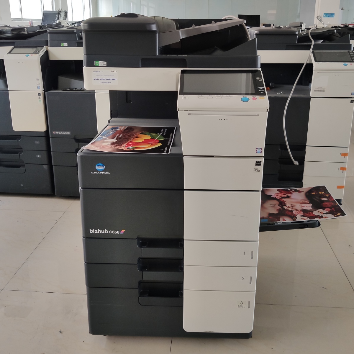 refurbished Konica Minolta Bizhub C658 photocopay machine