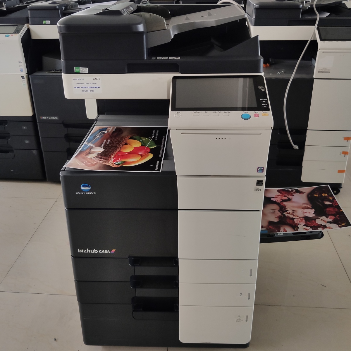 refurbished Konica Minolta Bizhub C658 photocopay machine