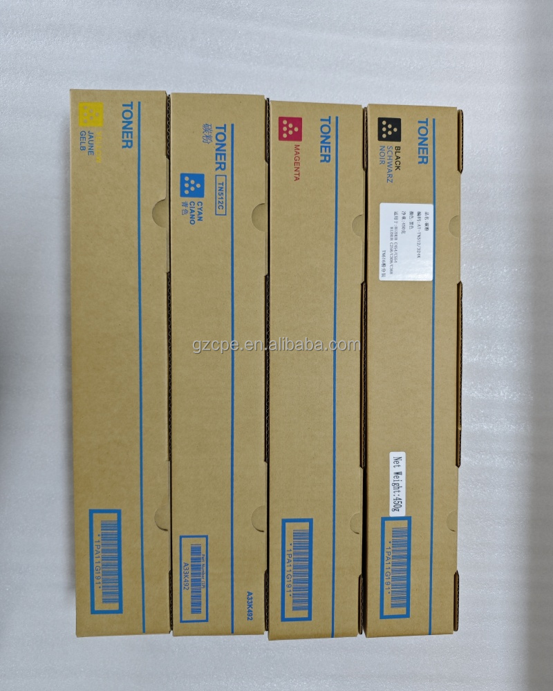 TN512 toner cartridge use for KONICA MINOLTA C554 C454 C368 C458 C558