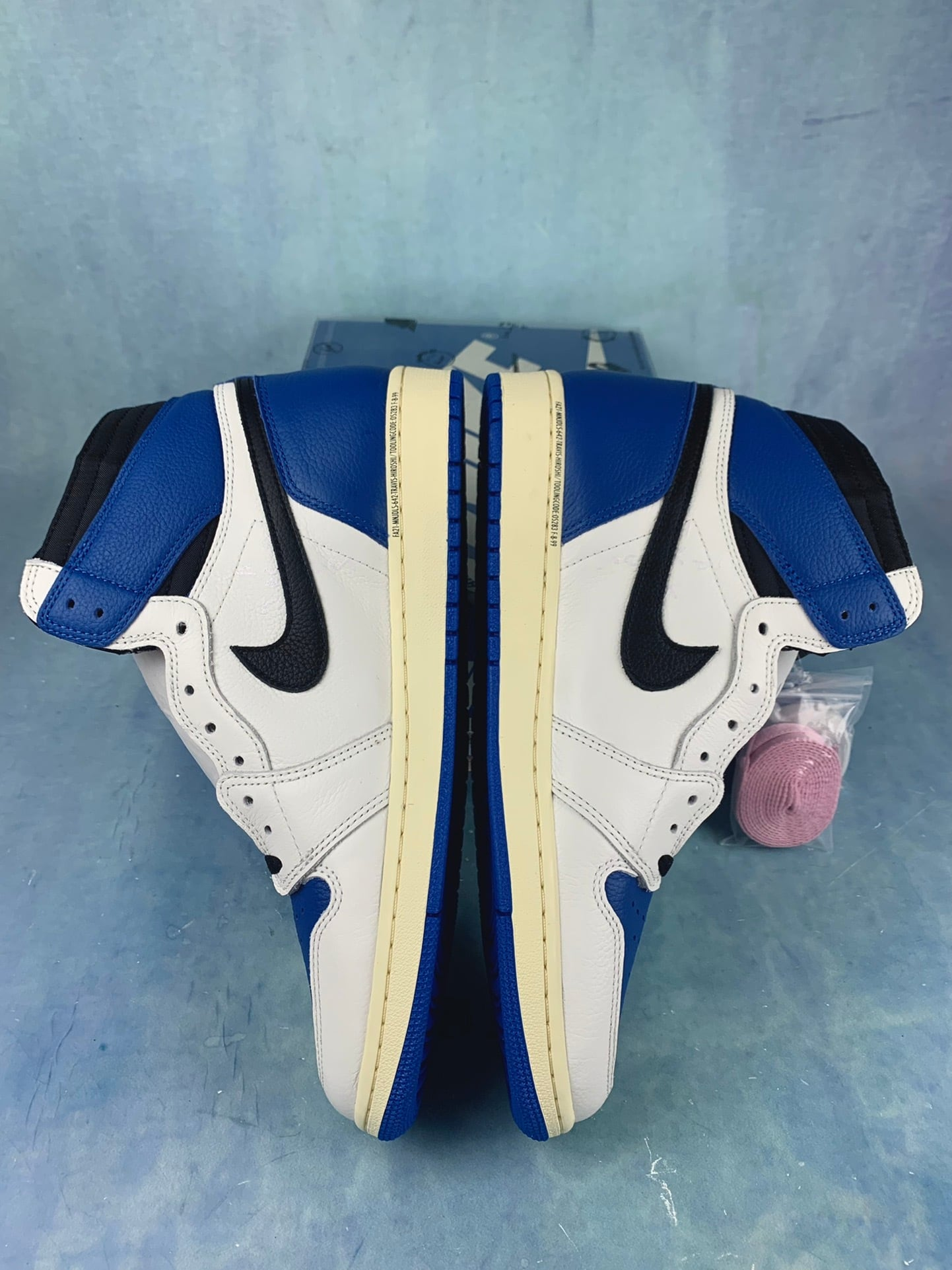 【LJR】 TRAVIS SCOTT x FRAGMENT XNIKE AIR JORDAN 1 RETRO HIGH OG SP"MILITARY BLUE" LJR(DH3227-105)