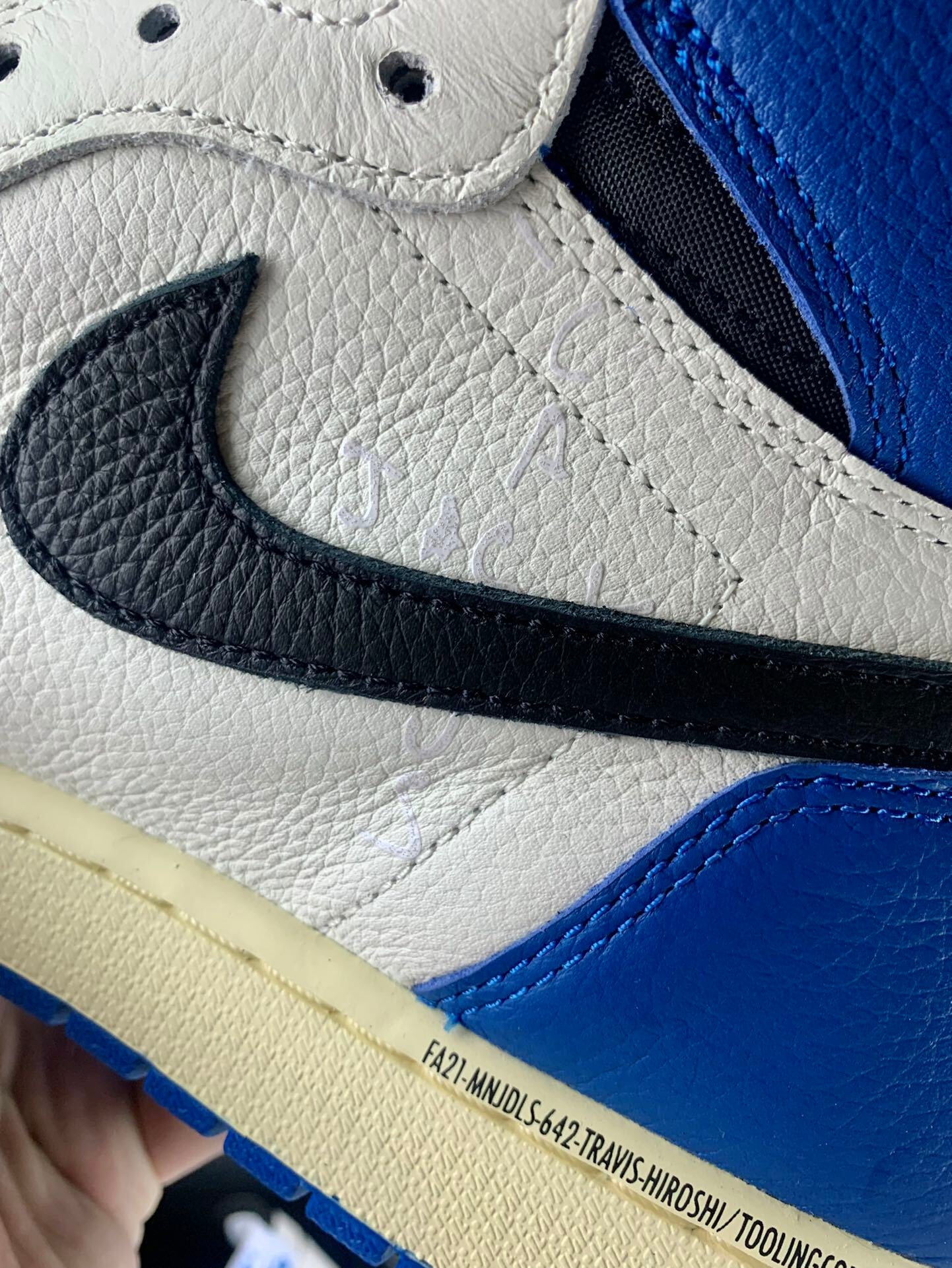 【LJR】 TRAVIS SCOTT x FRAGMENT XNIKE AIR JORDAN 1 RETRO HIGH OG SP"MILITARY BLUE" LJR(DH3227-105)