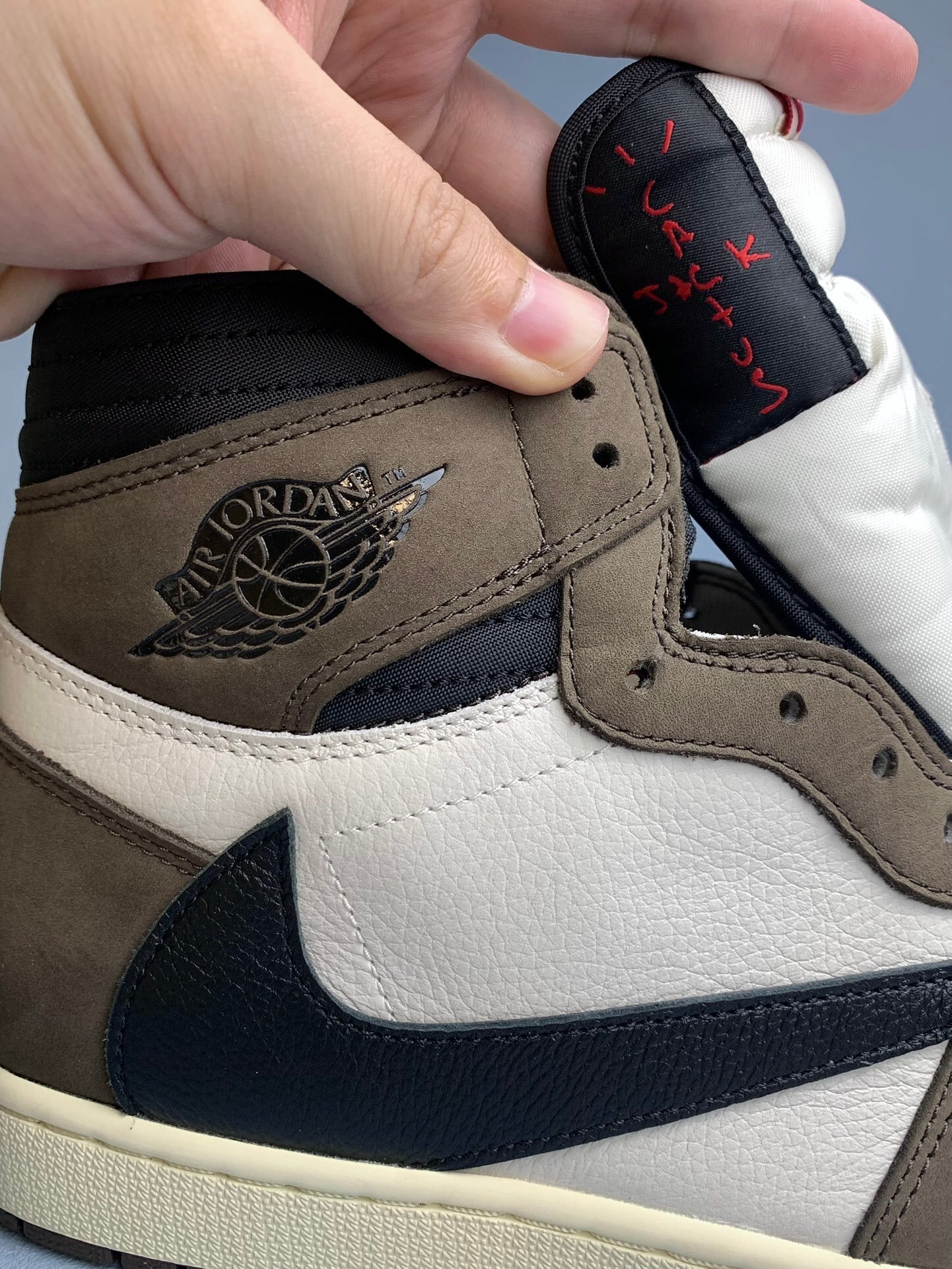 【LJR】 TRAVIS SCOTT x NIKE AIR JORDAN 1 RETRO HIGH OG TS SP "SAILIDARK MOCHA"LJR(CD4487-100)