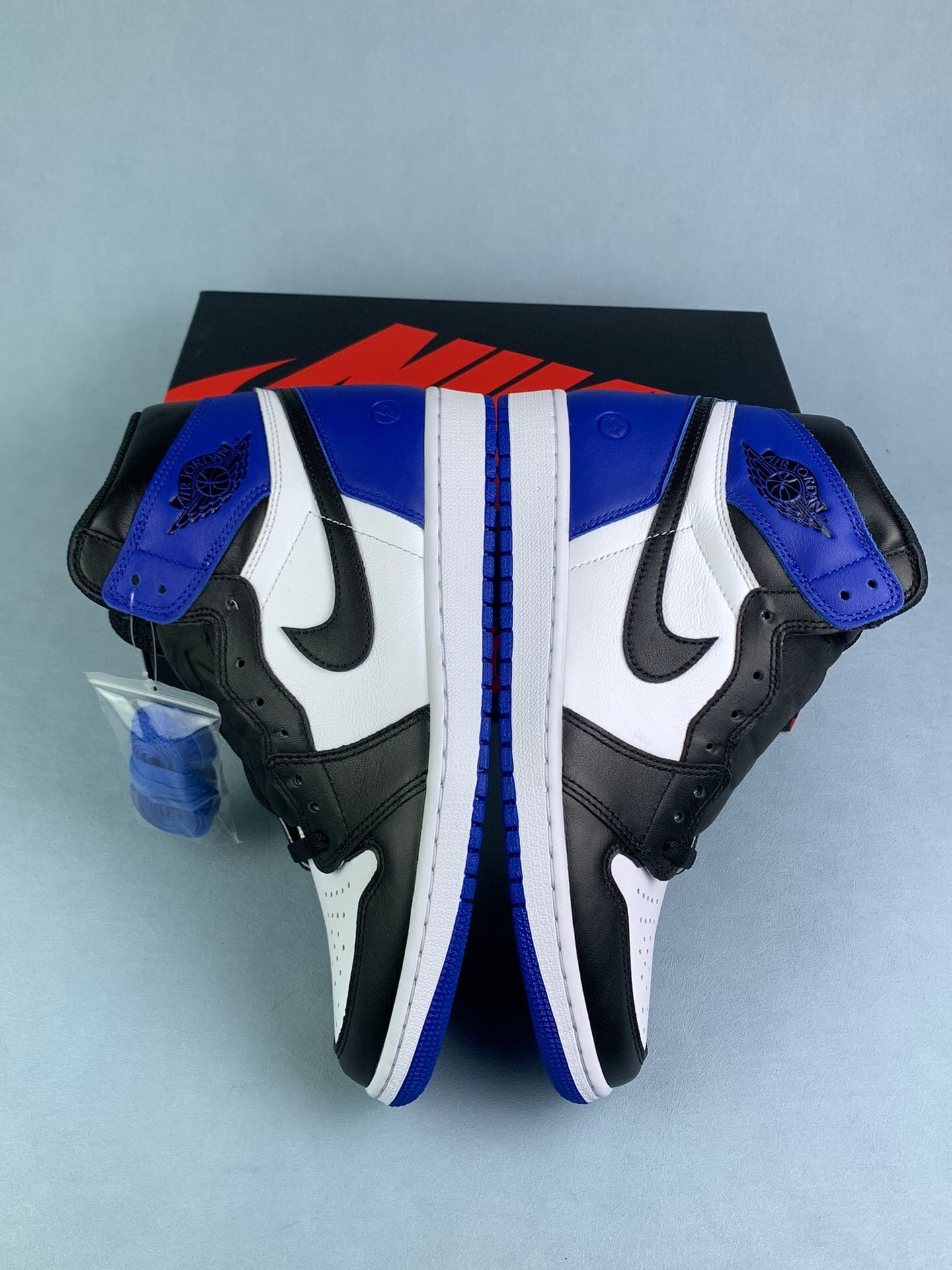 【LJR】 Fragment design × Nike Air Jordan 1 Retro High OG "Black/Sport Royal/White"