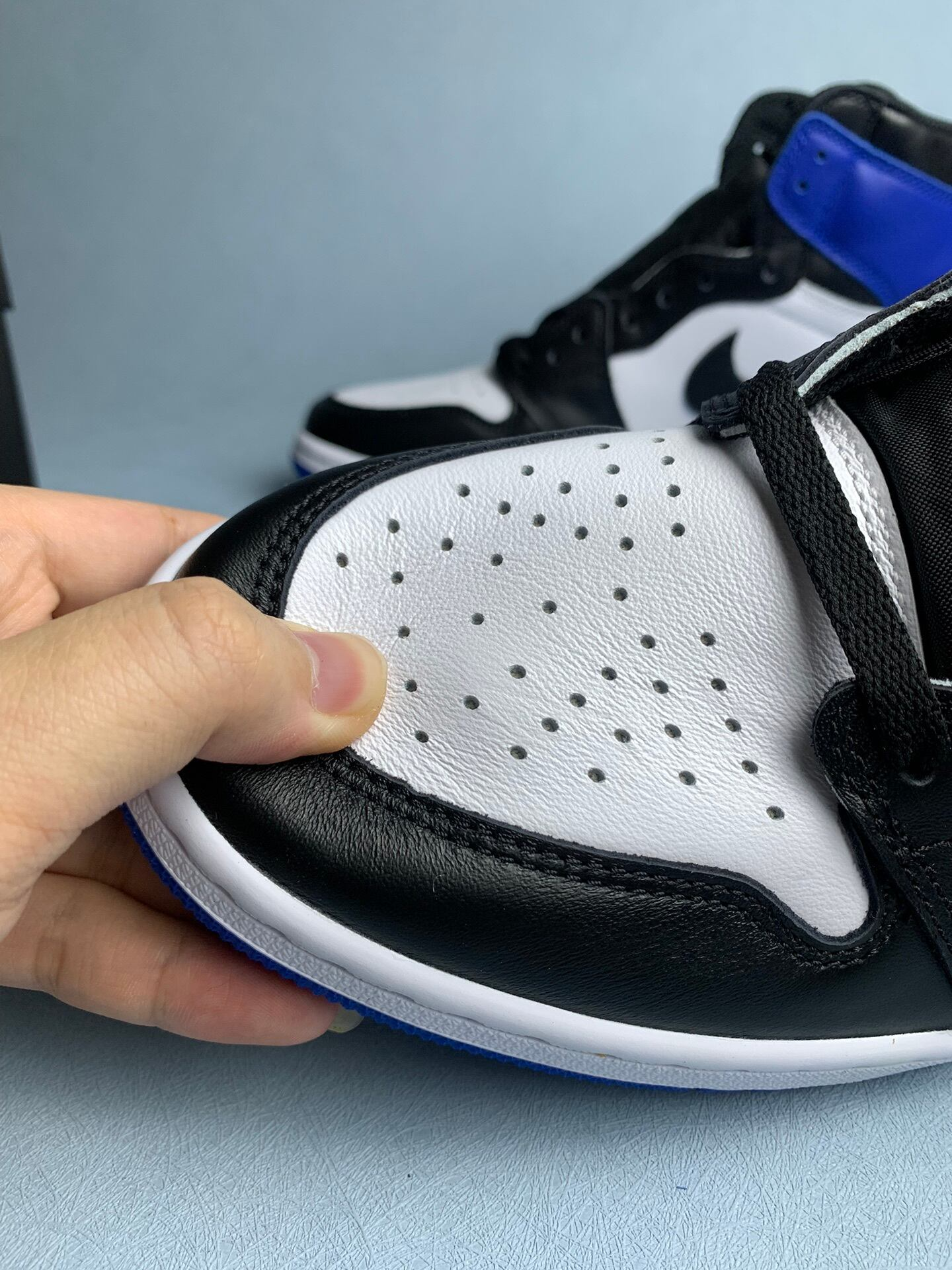 【LJR】 Fragment design × Nike Air Jordan 1 Retro High OG "Black/Sport Royal/White"