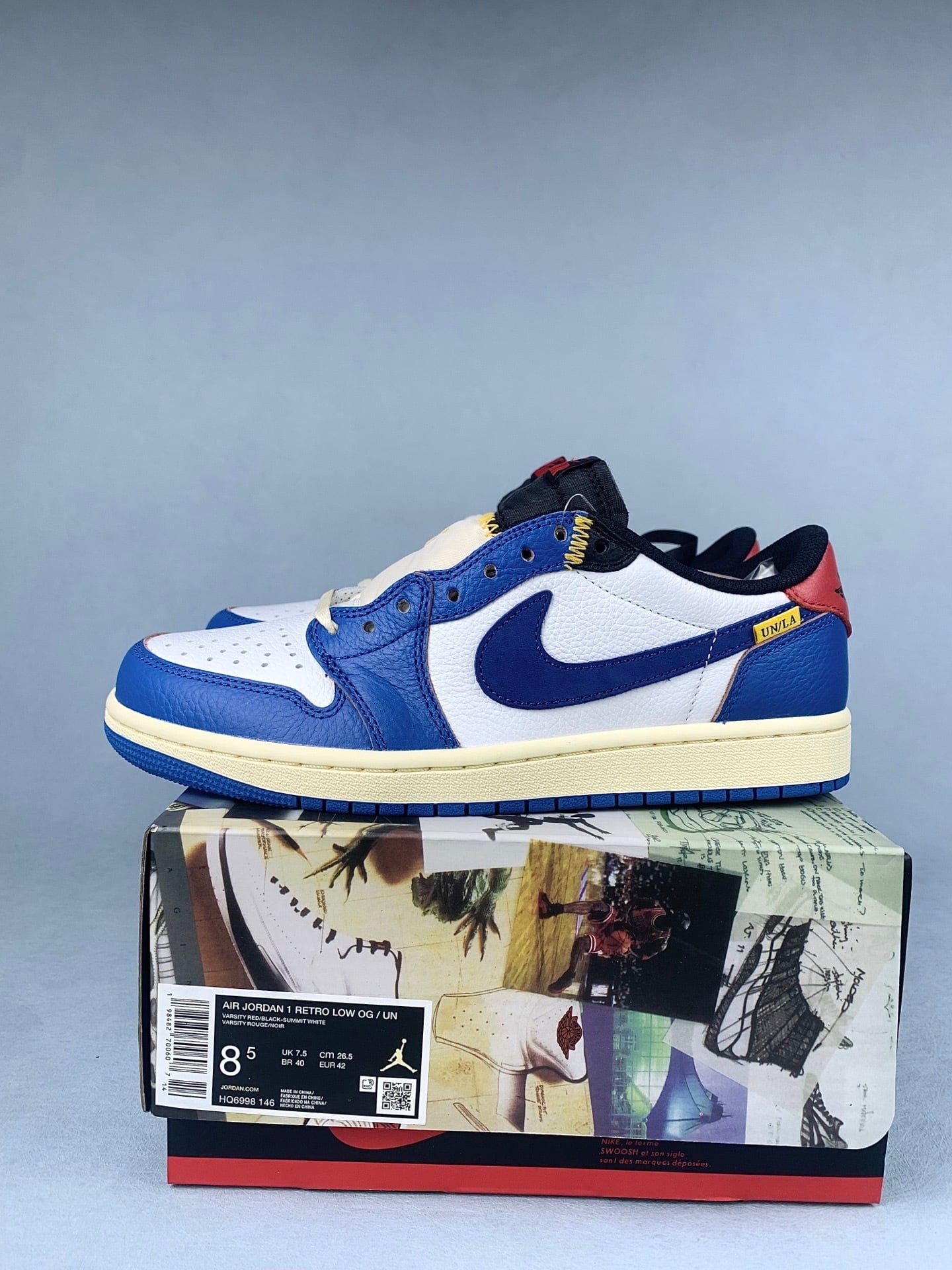 【LJR】 Air Jordan 1 Low OG x Union LA "Summit White"