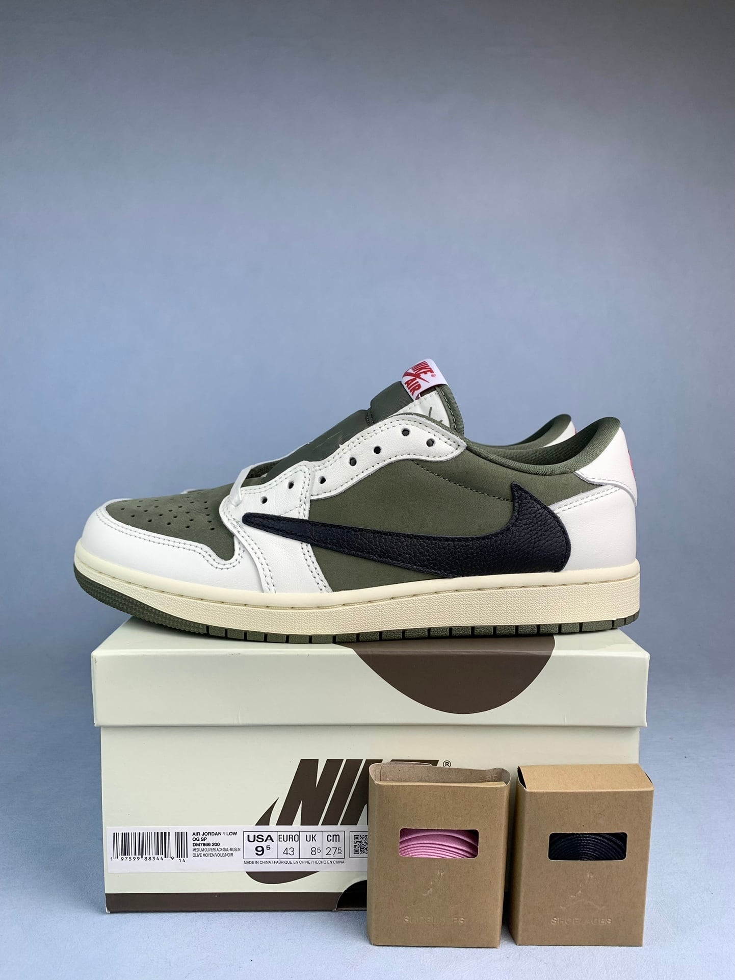 【LJR】Travis Scott x Nike Air Jordan 1 Low OG “MEDIUM OLIVE”