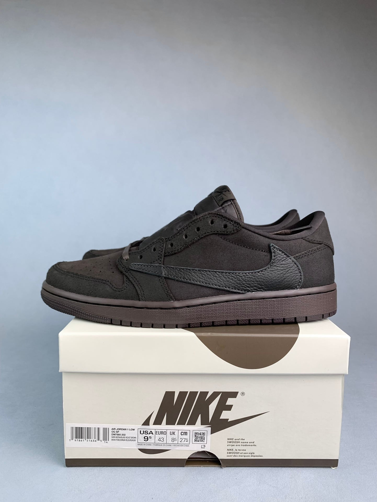 【LJR】Travis Scott × Nike Air Jordan 1 Low OG SP "Velvet Brown" 【LJR】(DM7866-202)