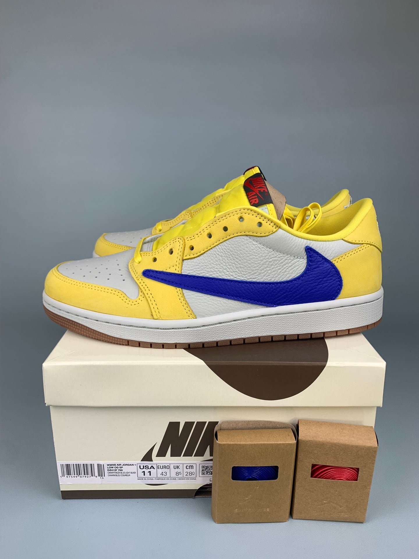 【LJR】Travis Scott x Nike Air Jordan 1 Low OG “Canary”