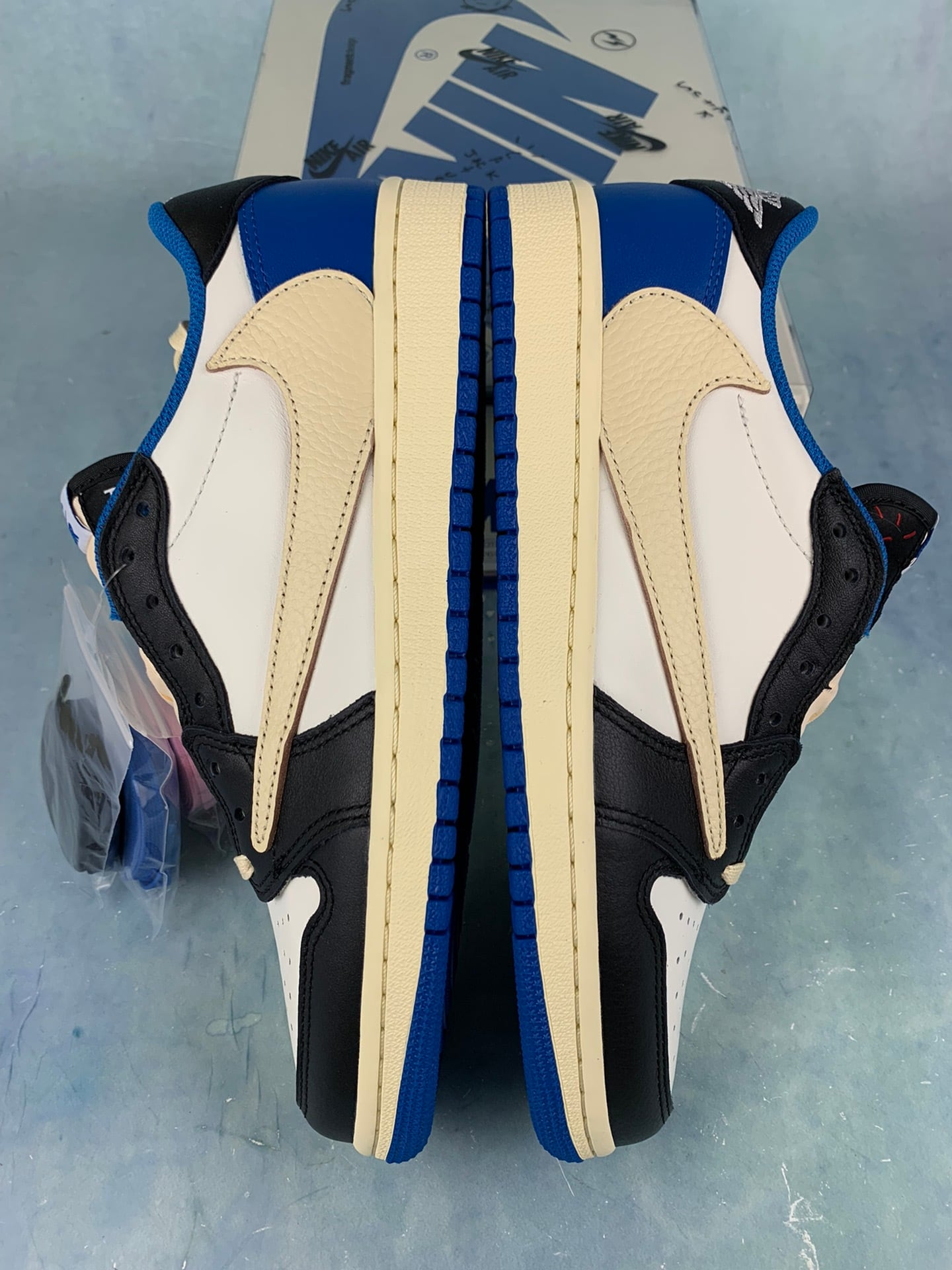 【LJR】Travis Scott × Fragment × Nike Air Jordan 1 Low OG SP "Military Blue"