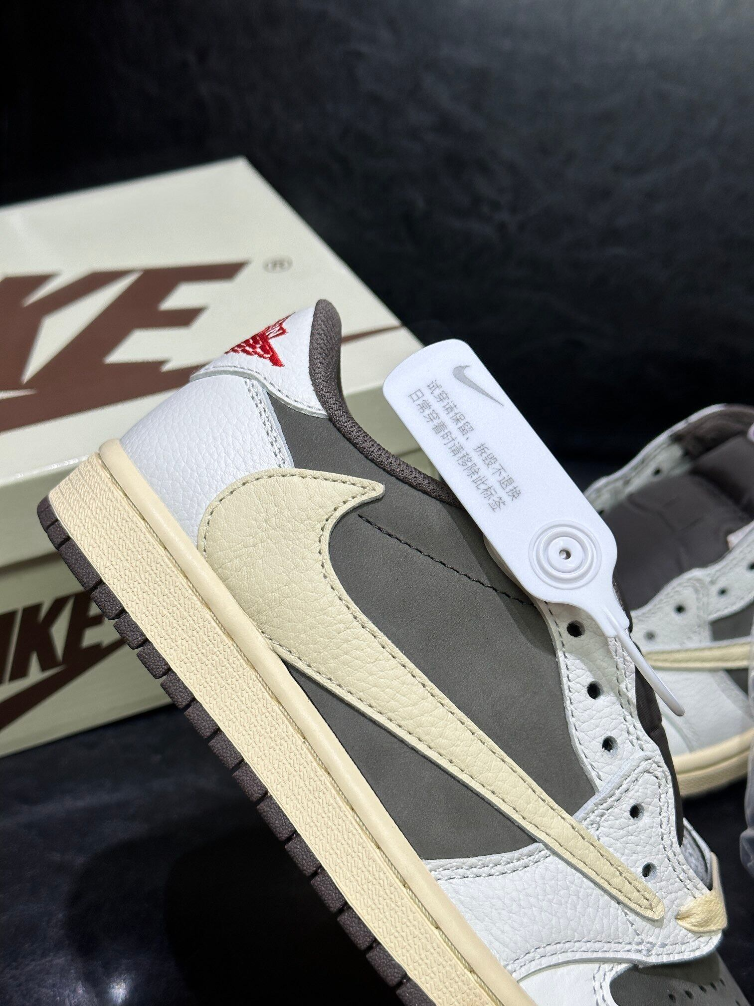 TRAVIS SCOTT x NIKE AIR JORDAN 1 LOW OG SP "REVERSE MOCHA/SAIL AND RIDGEROCK"