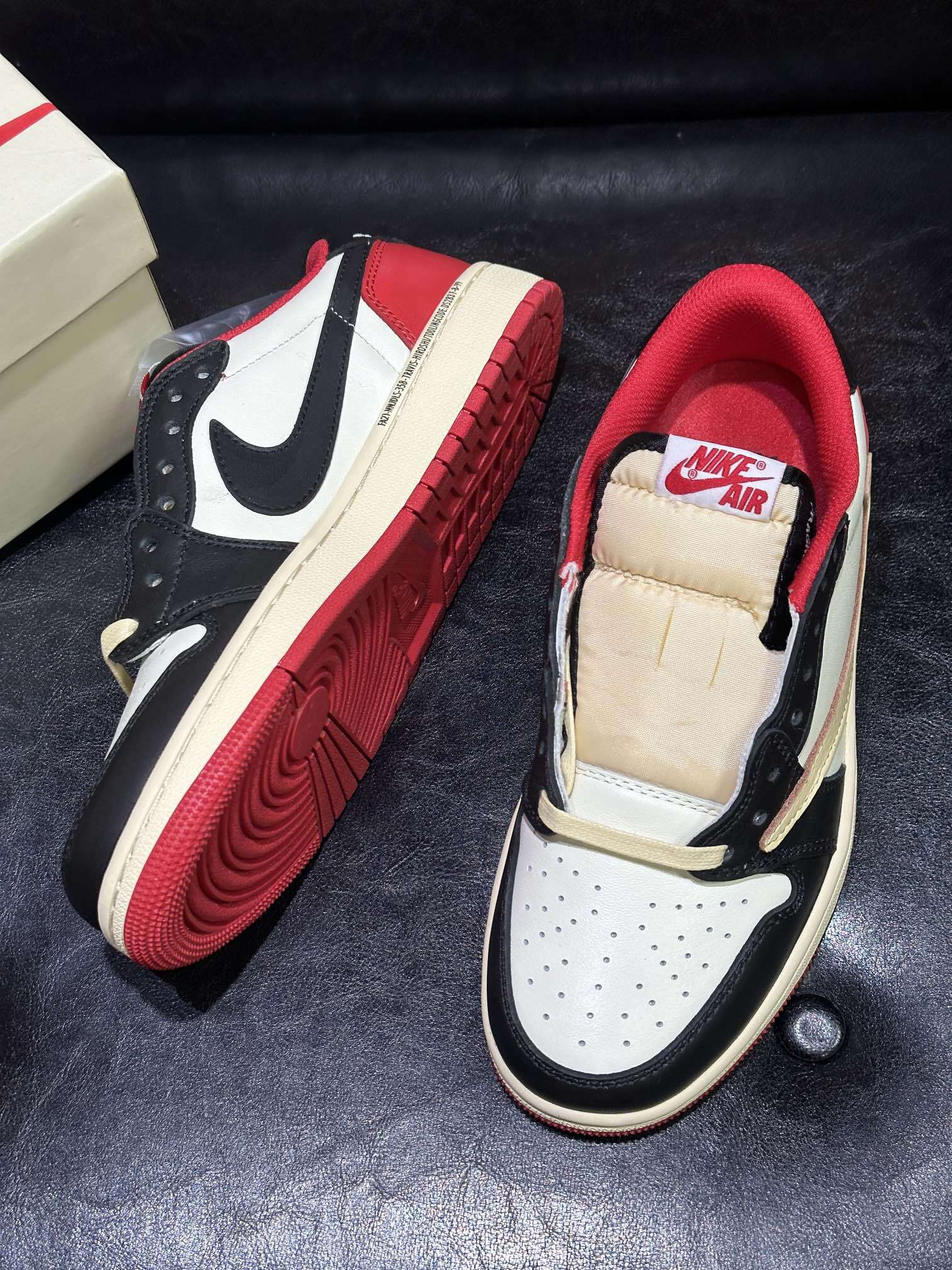 Travis Scott x Nike Air Jordan 1 Low “Red & Black”