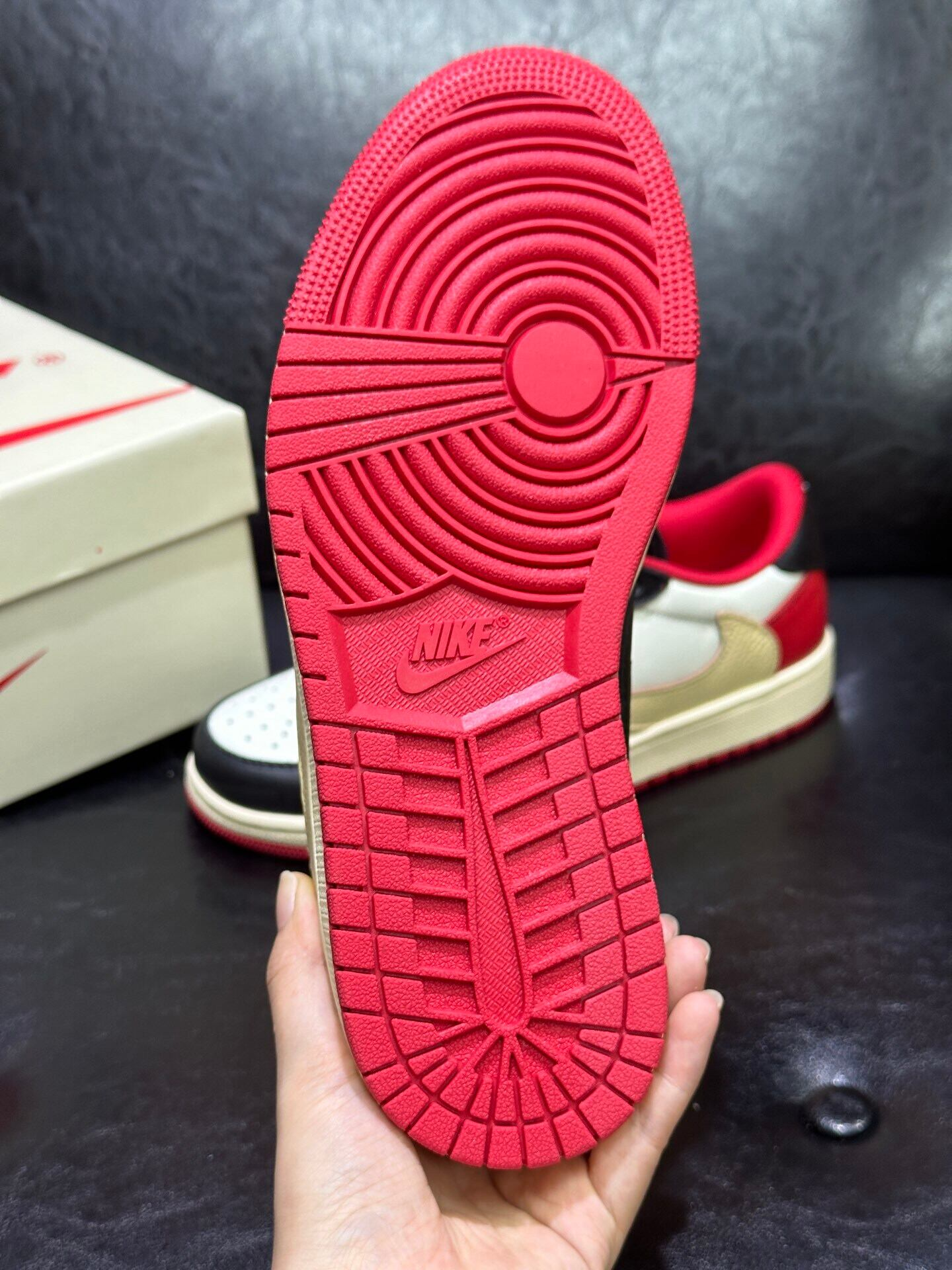 Travis Scott x Nike Air Jordan 1 Low “Red & Black”