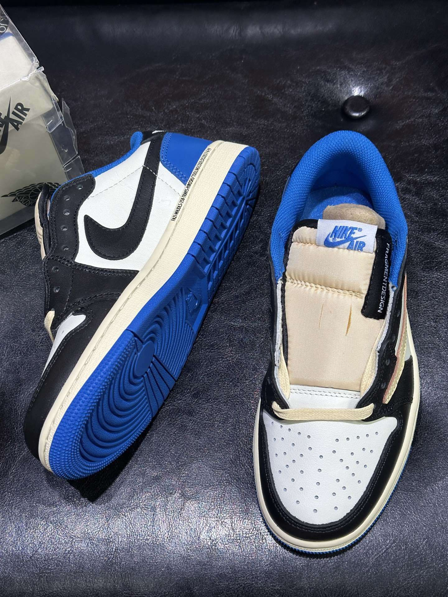Travis Scott × Fragment × Nike Air Jordan 1 Low OG SP "Military Blue"