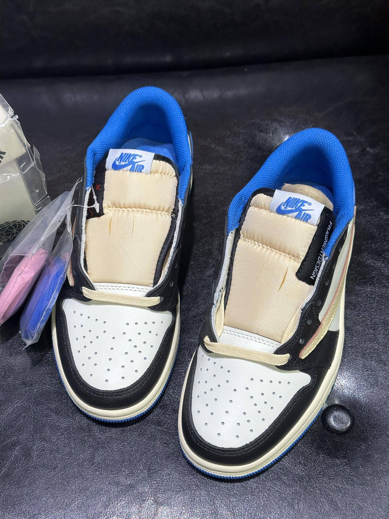 Travis Scott × Fragment × Nike Air Jordan 1 Low OG SP "Military Blue"