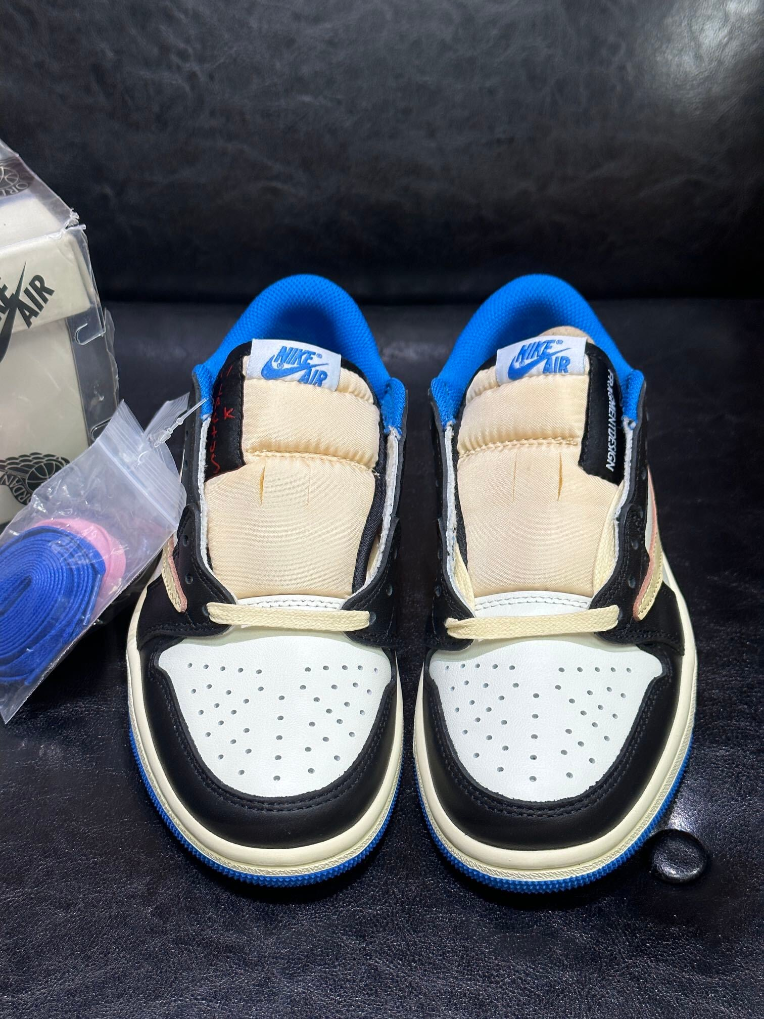 Travis Scott × Fragment × Nike Air Jordan 1 Low OG SP "Military Blue"