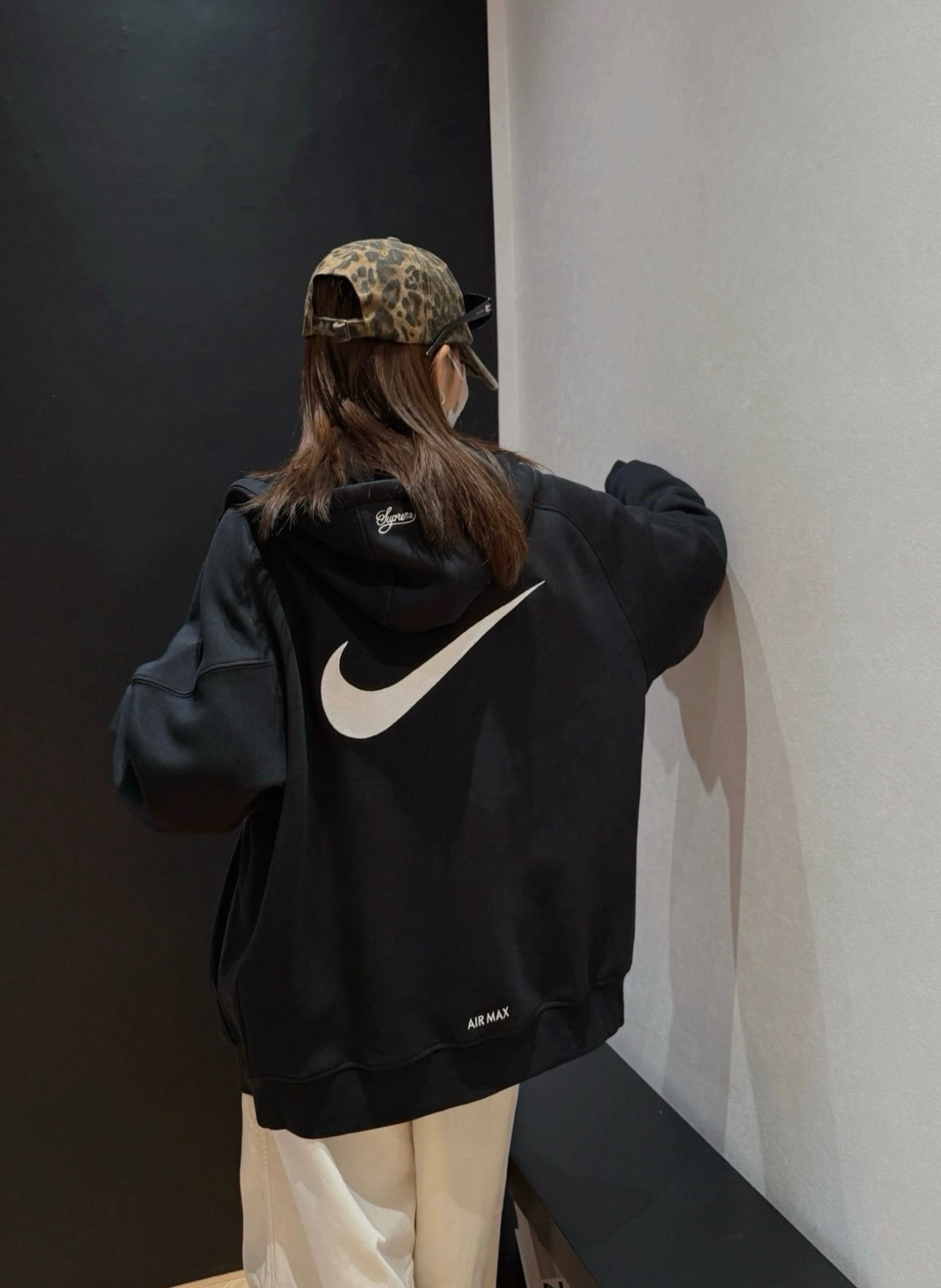 Supreme x Nike "SS25 - Grey" zip-up hoodie