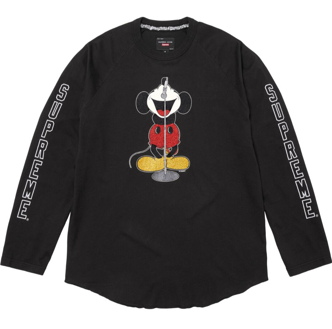 Supreme Number (N)ine Mickey Mouse Raglan L/S Top