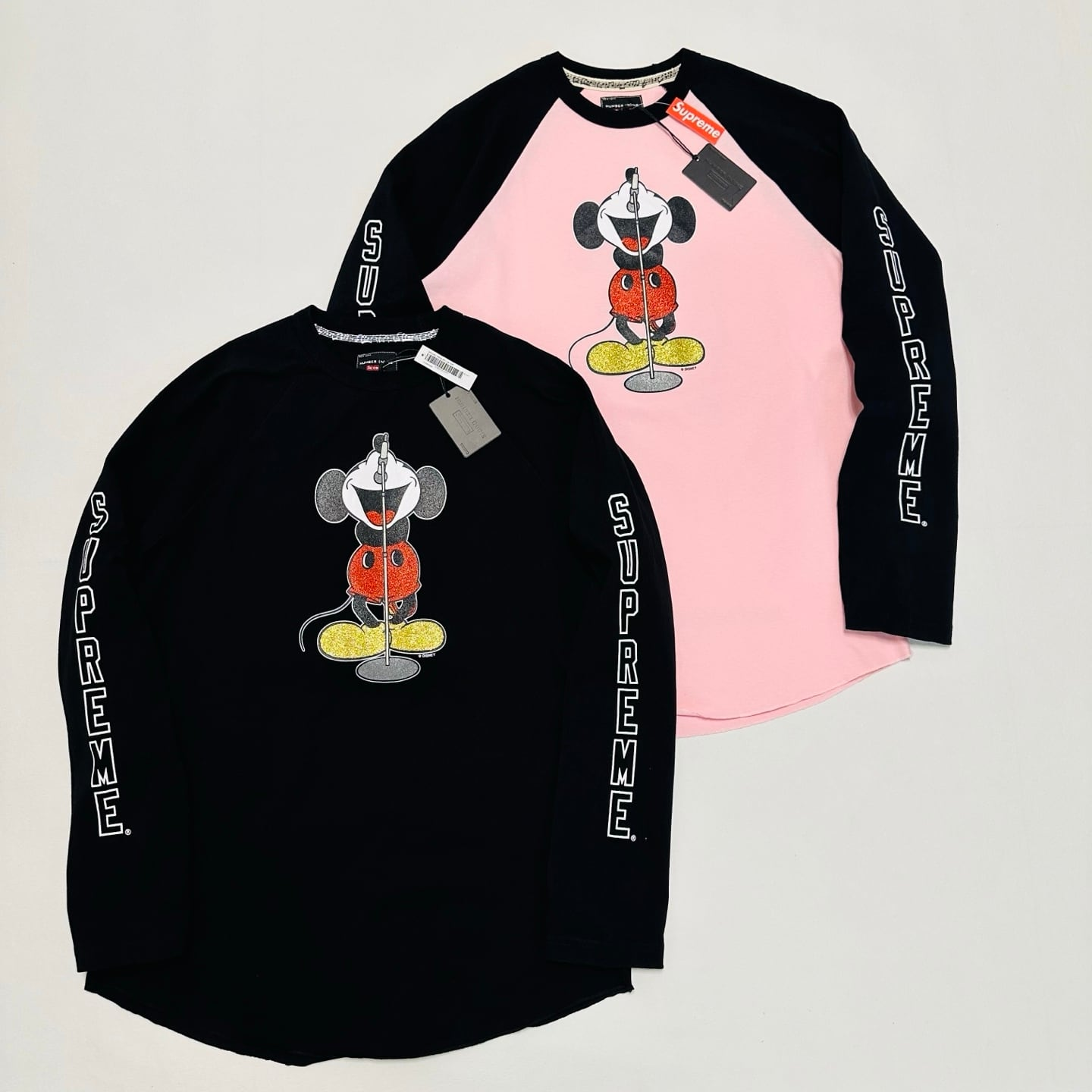 Supreme Number (N)ine Mickey Mouse Raglan L/S Top
