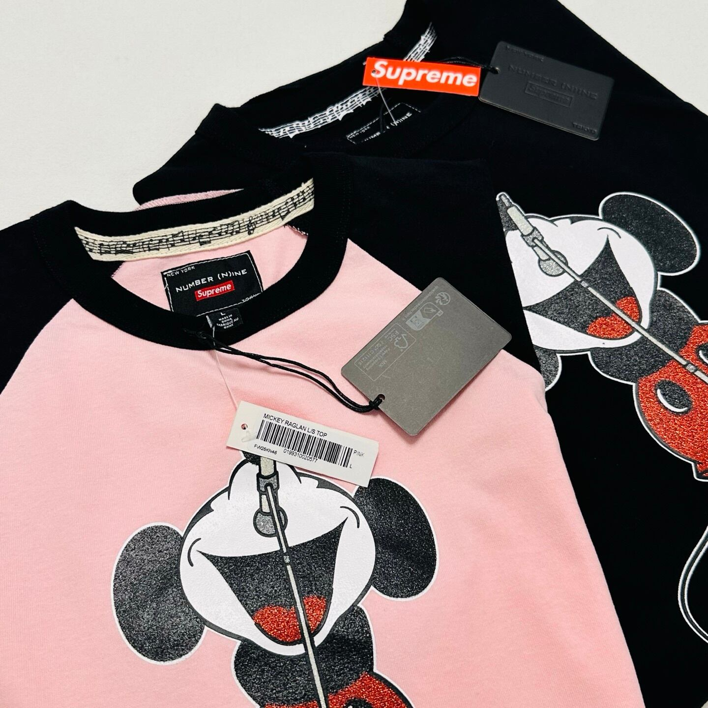 Supreme Number (N)ine Mickey Mouse Raglan L/S Top