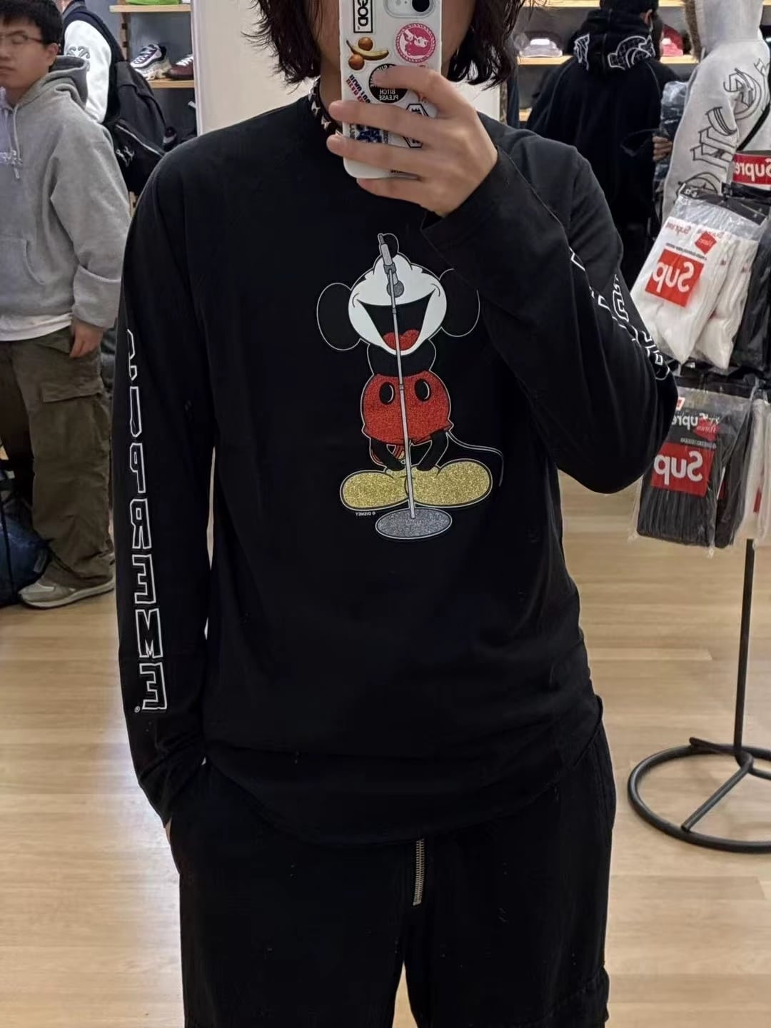 Supreme Number (N)ine Mickey Mouse Raglan L/S Top