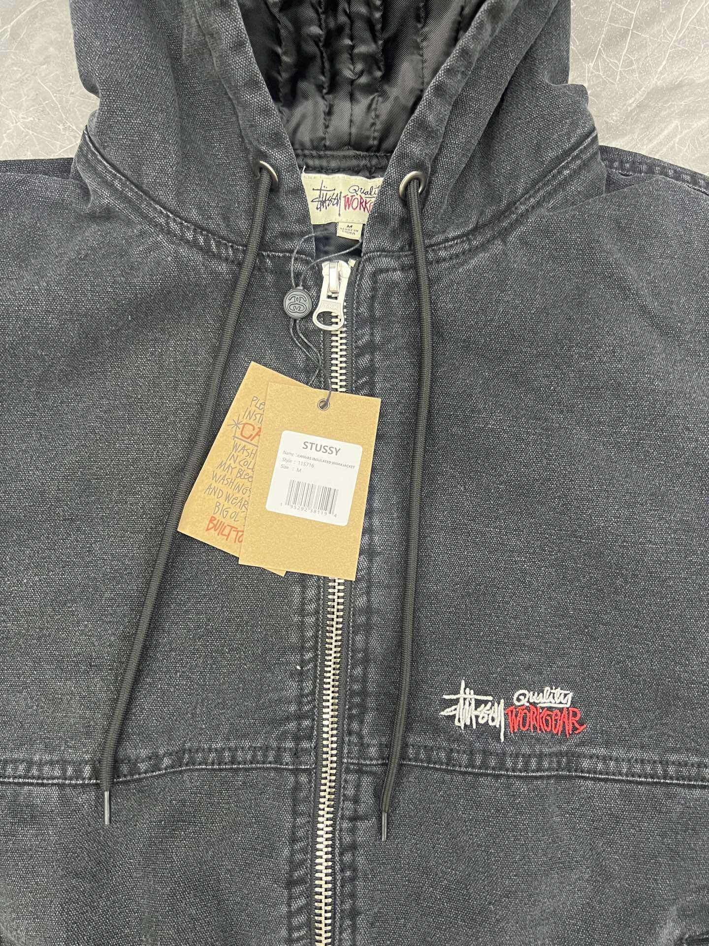 STUSSY FW23 WORK JACKET INSULATED CANVAS