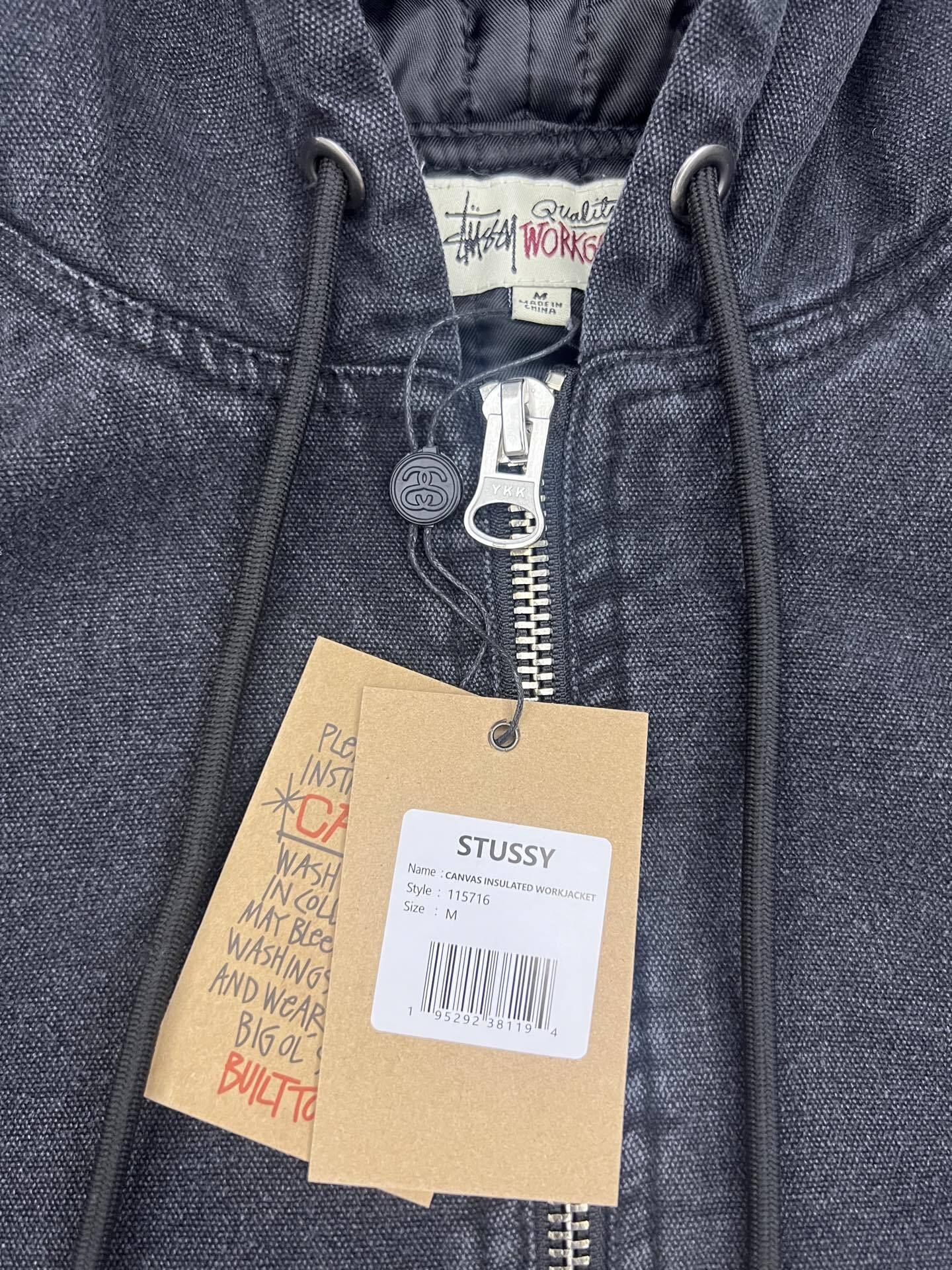 STUSSY FW23 WORK JACKET INSULATED CANVAS