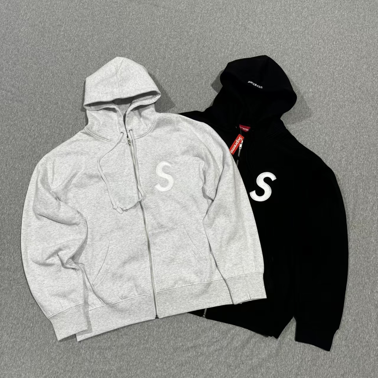 Supreme S Logo Zip Up Hooded 25FW